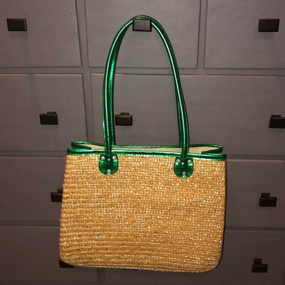 White Stag straw purse